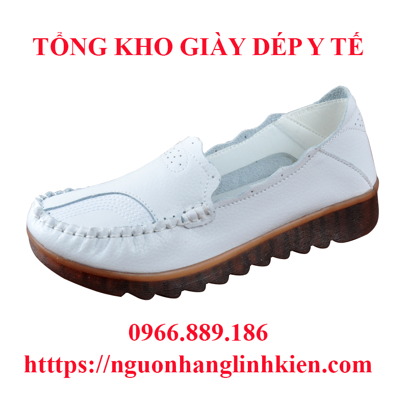 giày lười 2020, giày y tá, giày thời trang mềm đáy, chống trơn trượt