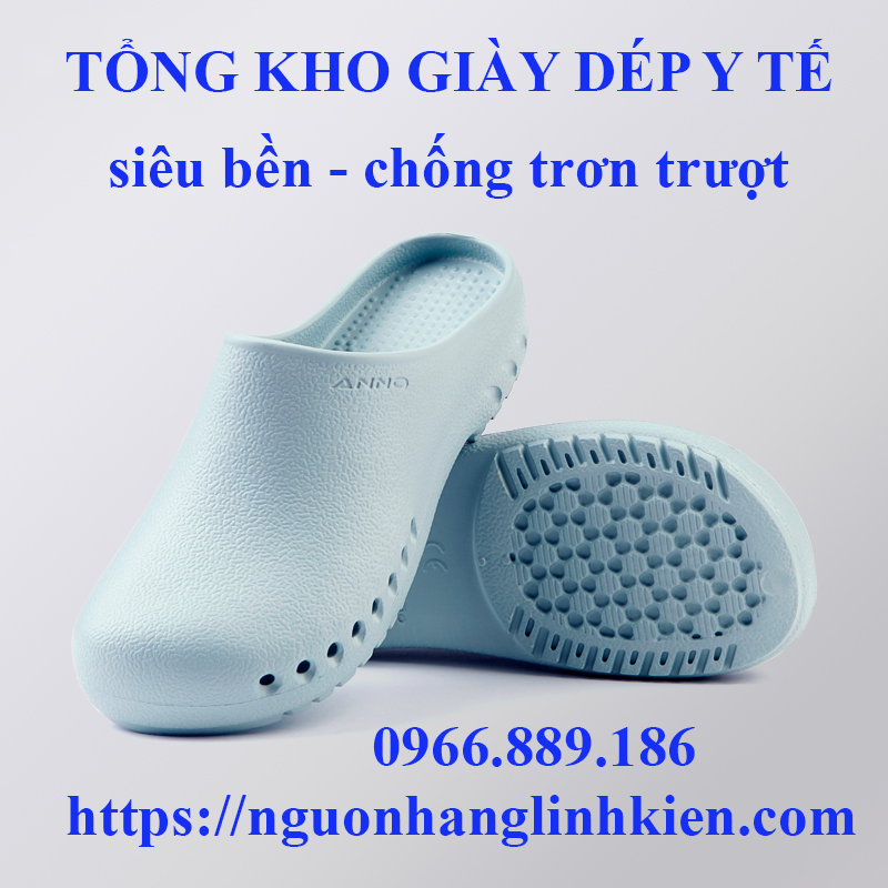 dép y tế anno, giày phẫu thuật chất lượng cao chống trượt, chống axit