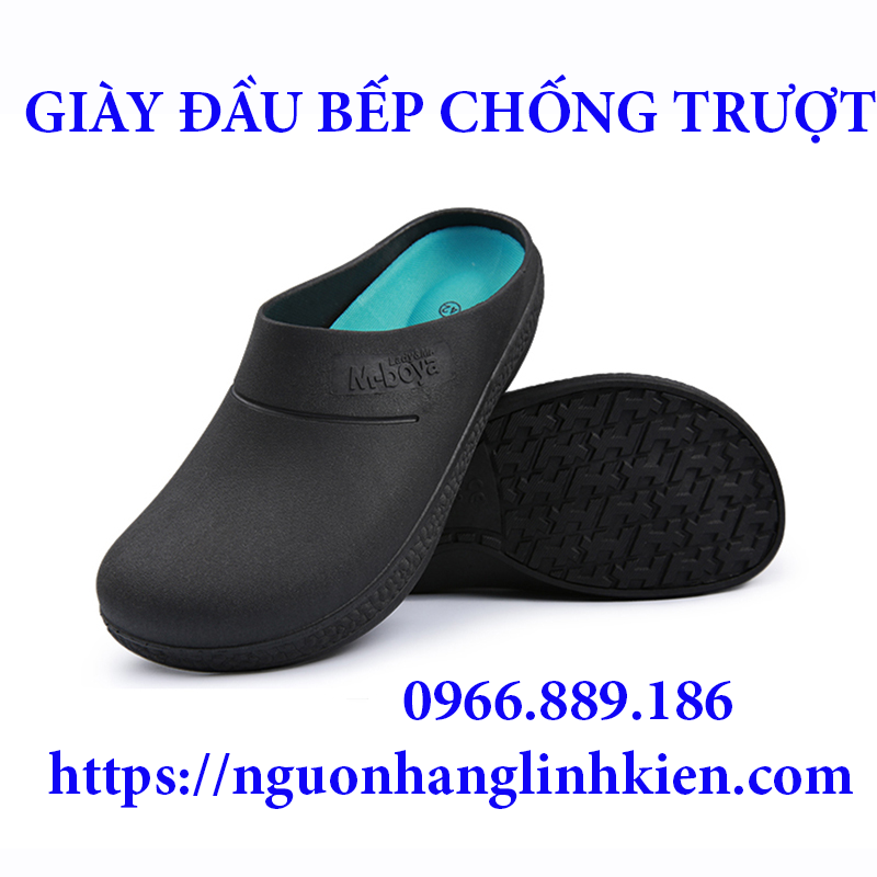 Giày dép đầu bếp chuyên dụng trong nhà bếp, khách sạn chống trượt