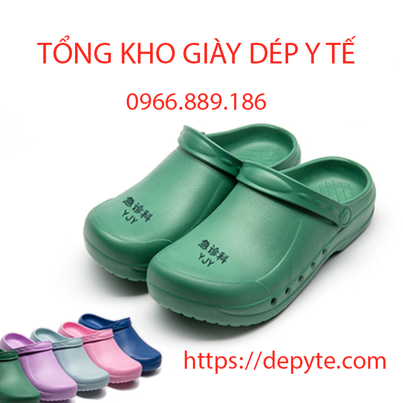 Dép y tế, giày phẫu thuật đi trong bệnh viện thoáng khí, chống trượt