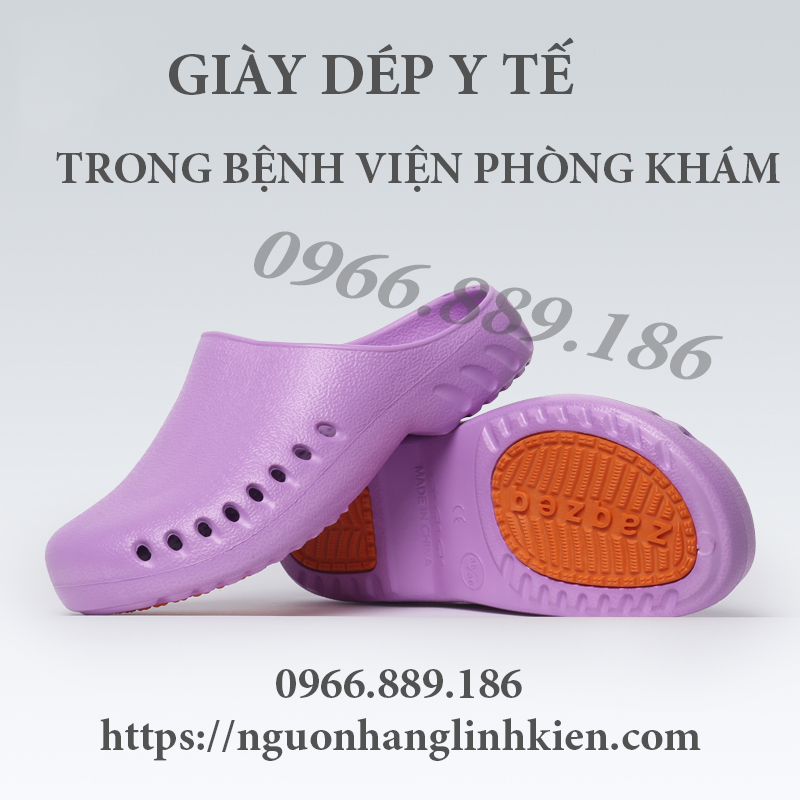 Dép y tế không quai ngang chất lượng cao đi trong bệnh viện thoáng khí