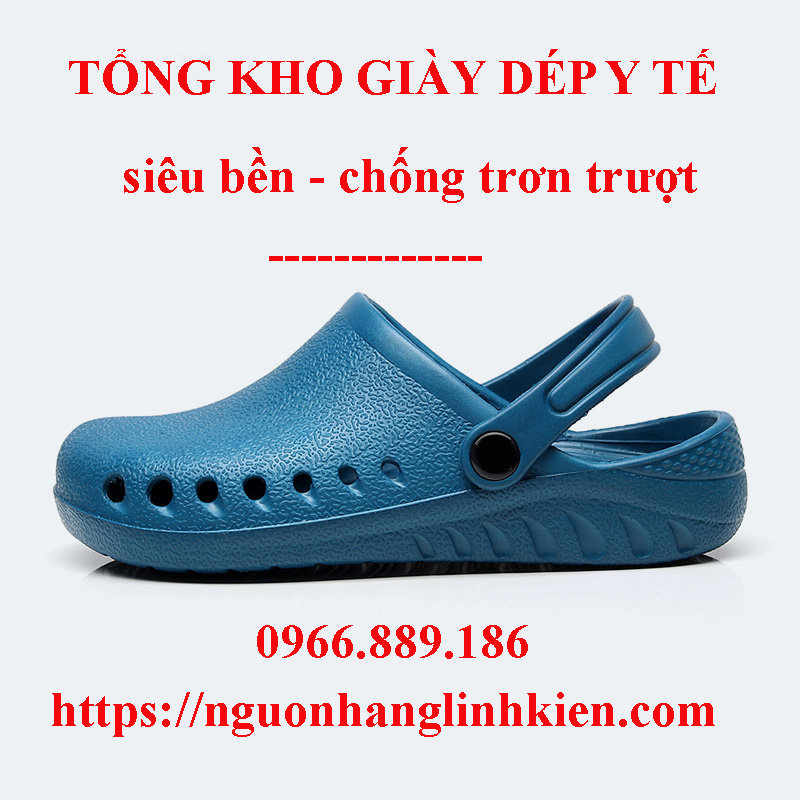 giày dép phòng mổ, dép y tế bệnh viện siêu nhẹ, chống trơn trượt tốt