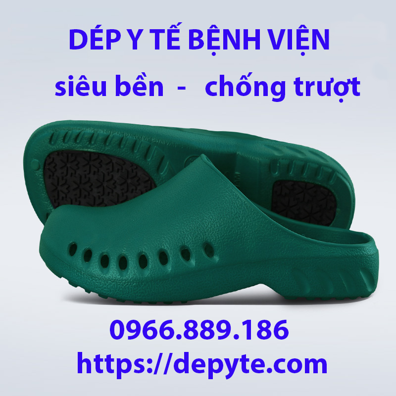 dép y khoa không quai, giày phẫu thuật bệnh viện siêu chống trơn trượt