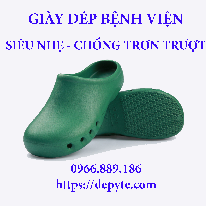 dép y tế đi trong bệnh viện, phòng khám cao cấp chống trơn trượt