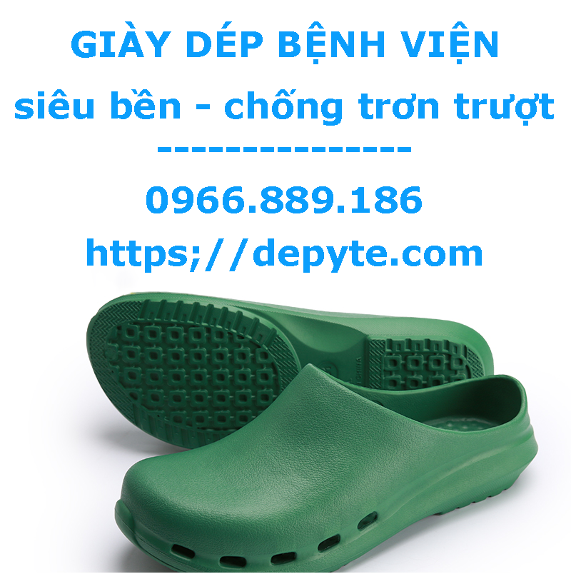 dép y tế không quai đi trong bệnh viện chất lượng cao chống trơn trượt