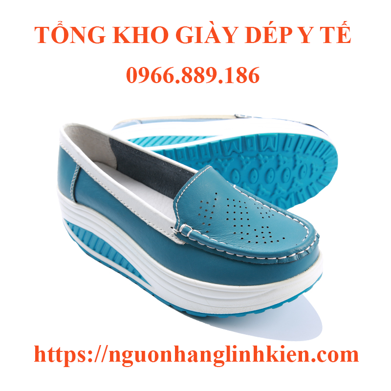 giày y tá đế cao, giày thời trang siêu nhẹ, thoáng khí