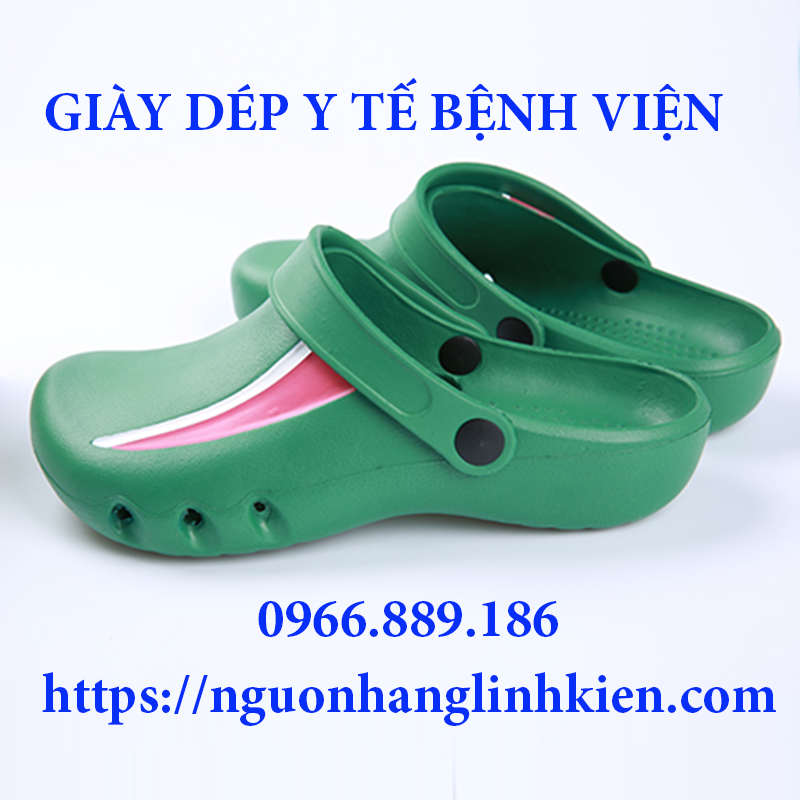 Dép sandal y tế đi trong bệnh viện chống trơn, có lỗ thoáng khí