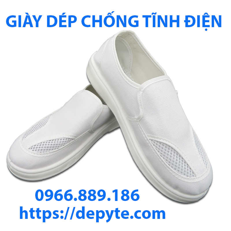 giày dép phòng sạch chống tĩnh điện chống bụi bám, an toàn, thời trang