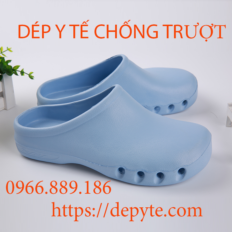 Dép sục y tế chống trơn trượt đi trong bệnh viện phòng khám