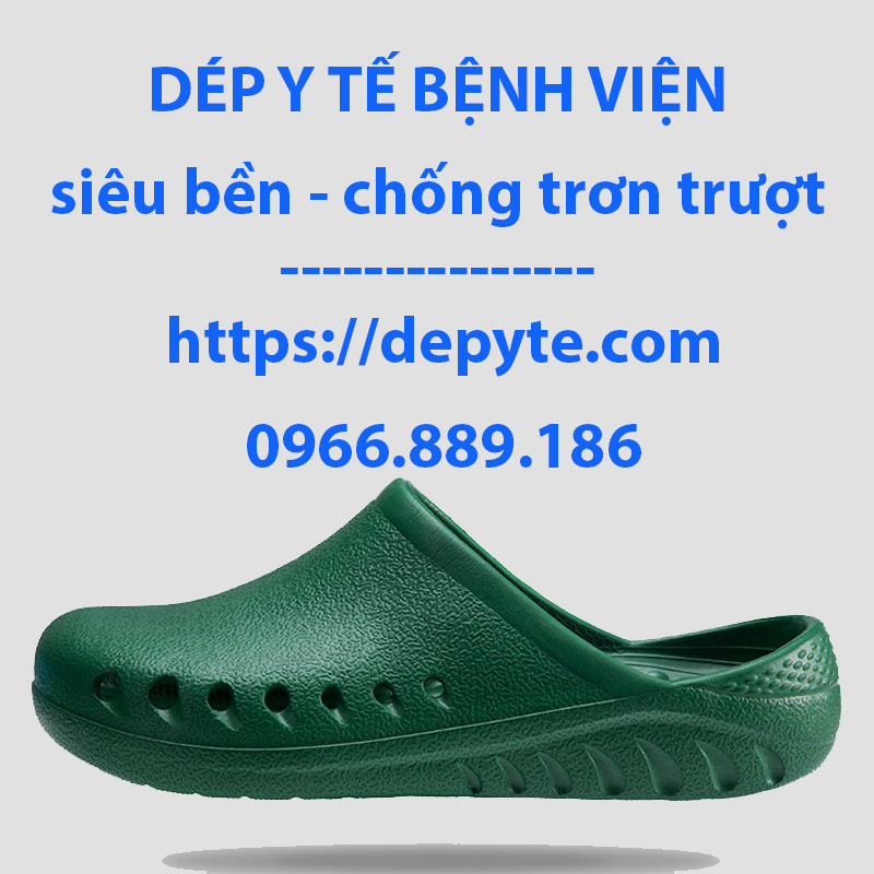 dép y tế không quai đi trong bệnh viện phòng khám chống trơn trượt