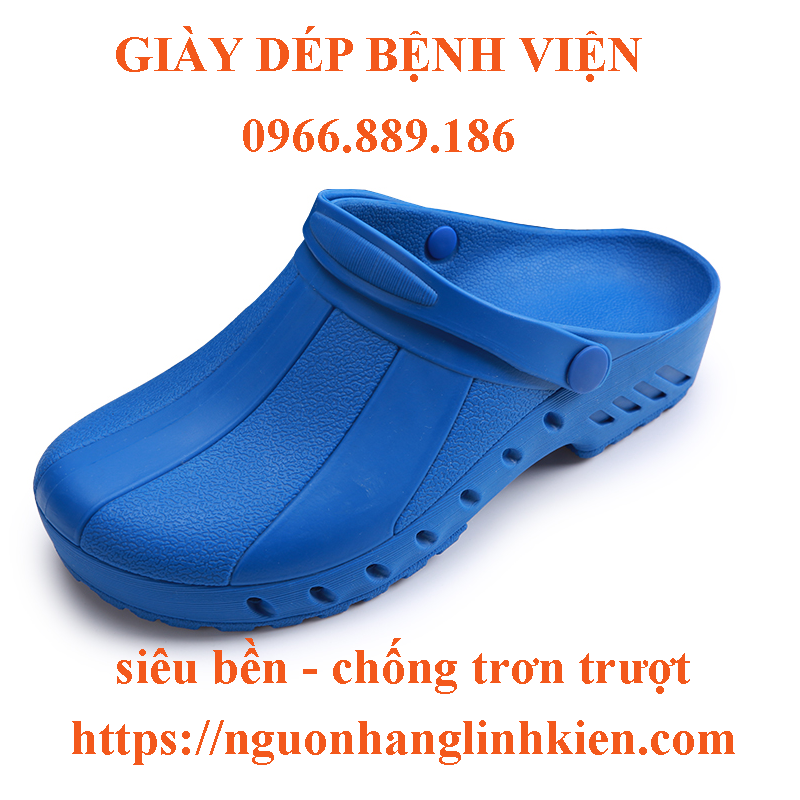 giày dép phòng mổ, dép y tế bệnh viện có lỗ chống trơn trượt tốt