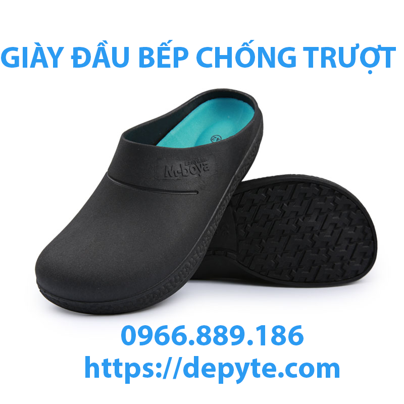 giày đầu bếp, giày bảo hộ  trong bếp không thấm nước, chống trơn trượt