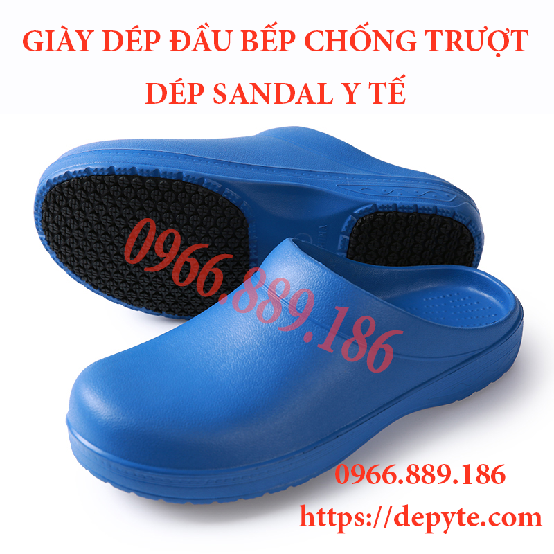 Dép sandal y tế, dép đầu bếp đi trong bệnh viện, nhà bếp chống trượt