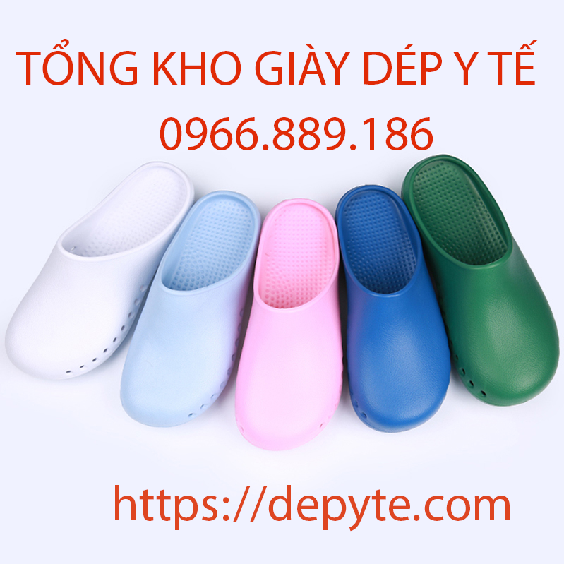 Dép y tế chất lượng cao đi trong bệnh viện đế mềm chống trơn trượt