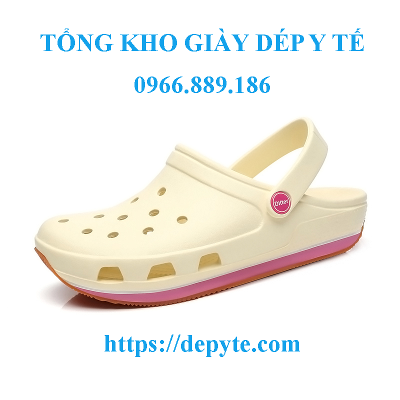 dép sandal y tế thời trang bệnh viện chống trơn trượt, chống thấm nước