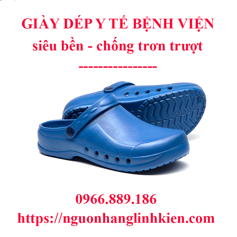 dép đi trong bệnh viện chống trượt, chống thấm nước, khử mùi hôi tốt