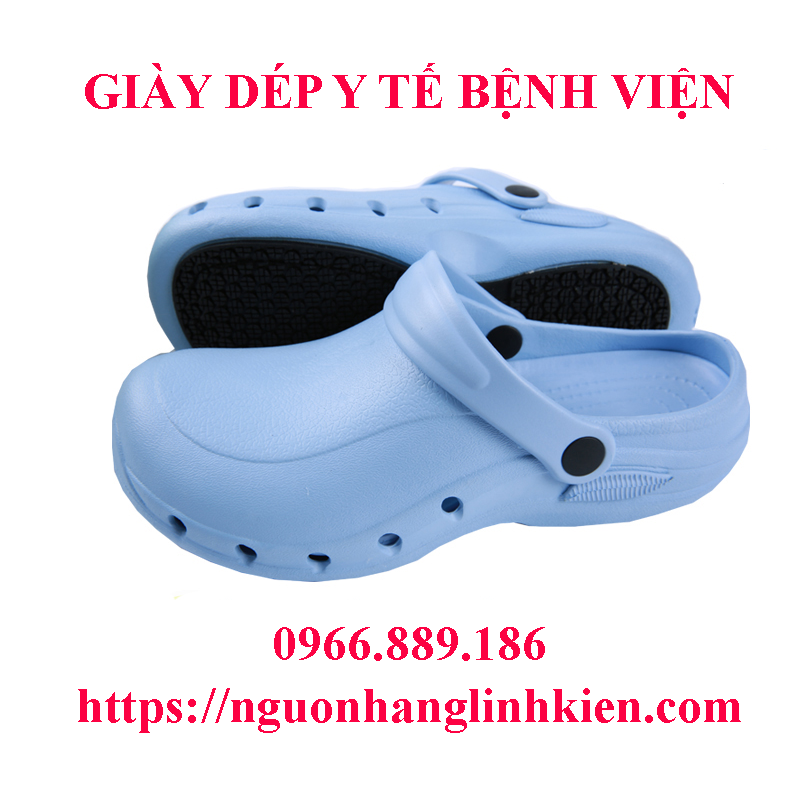 giày dép y tế bệnh viện quai ngang chống trơn trượt, có lỗ thoáng khí