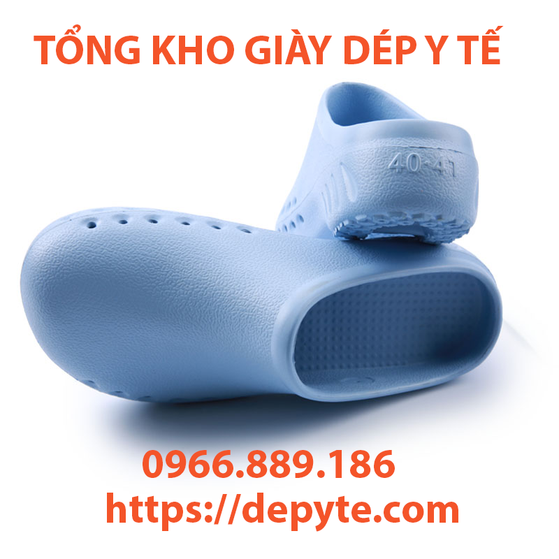 Dép y tế, dép phòng mổ bệnh viện chống trơn trượt, chống thấm nước