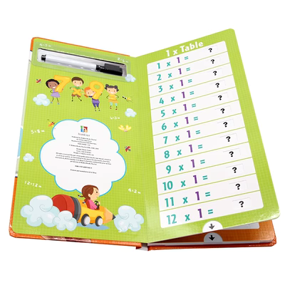 Nhân bảng Times Bàn English truyện tranh gốc Một Pull-the-Tab Book với bút lau trẻ em Rewritable học nhân giải trí tông giác ngộ