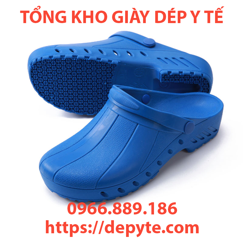 giày dép phòng mổ, dép y tế bệnh viện có lỗ chống trơn trượt tốt