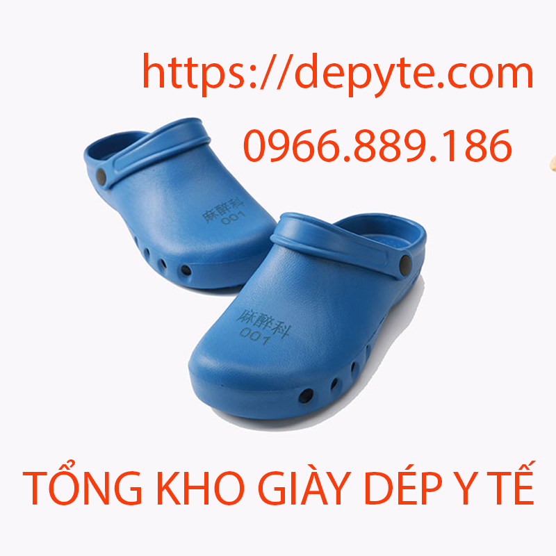 Dép sandal y tế đi trong bệnh viện có lỗ thoáng khí, chống trơn trượt