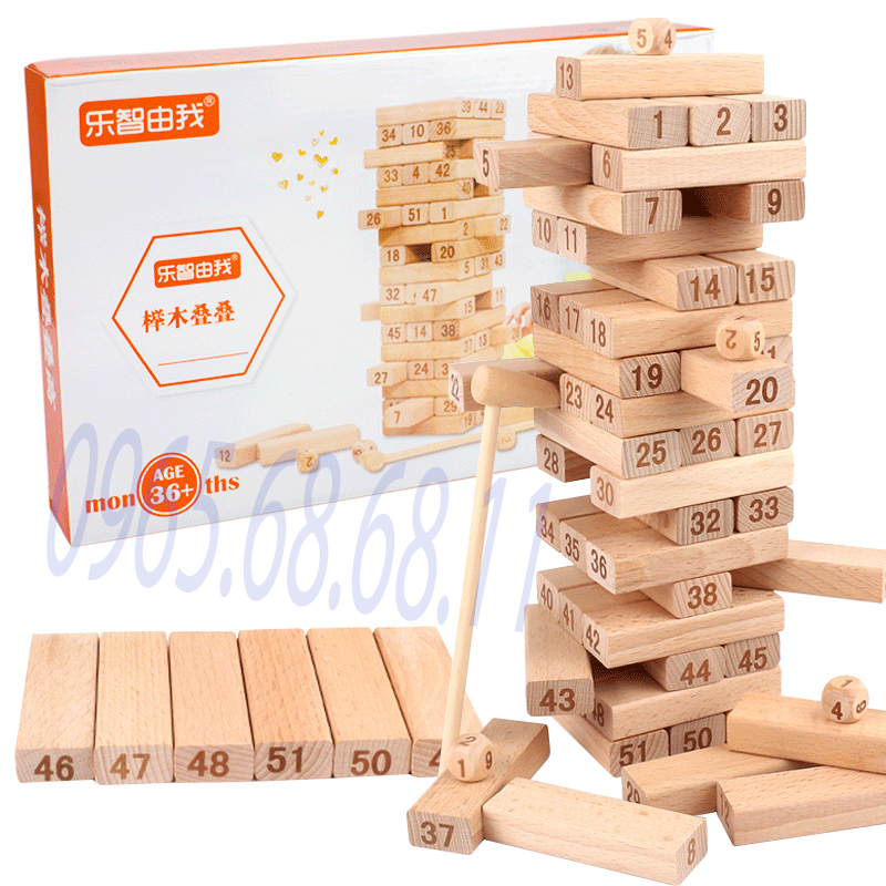 Khối gỗ xếp hình, đồ chơi tương tác giữa cha mẹ và con cái đa dạng