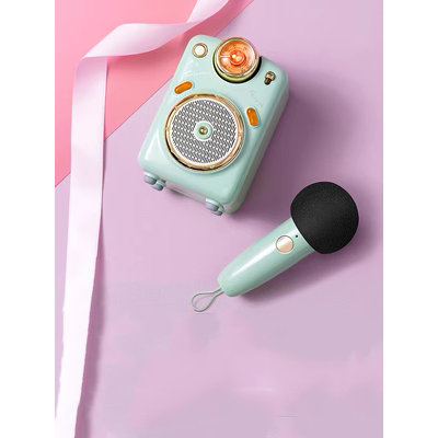 Balo công nghệ Divoom điểm âm thanh âm thanh Bluetooth gia đình nhỏ KTV micro karaoke K bài hát loa cô gái món quà sinh nhật Balo chạy chữ led Balo thời trang