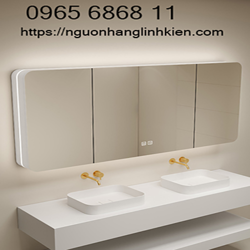 Tủ gương làm đẹp thông minh có giá để đồ phòng tắm treo tường Tủ phòng tắm riêng tùy chỉnh lưu trữ rửa gương lưu trữ