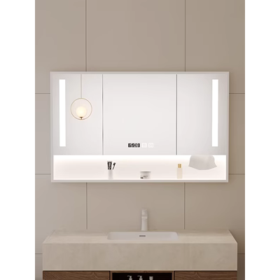Tủ gương thông minh treo tường riêng phòng tắm tích hợp phòng tắm có đèn giá treo gương tủ gương lưu trữ ánh sáng tủ gương vệ sinh tủ gương trong phòng tắm