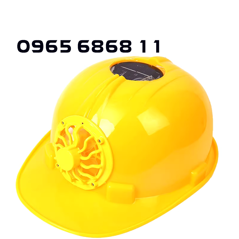 mũ công nhân xây dựng Mũ bảo hộ chống nắng có quạt làm mát tốc độ cao nón bảo hộ điều hòa chống say nắng vào mùa hè mũ bảo hộ cov