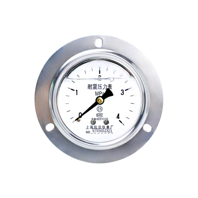 Đồng hồ đo áp suất chống sốc cạnh trục Yichuan Thượng Hải YN100ZT gắn bảng YN60ZT áp suất không khí và mặt bích áp suất dầu