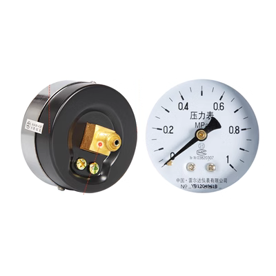 Đồng hồ đo áp suất trục Relda Y-100Z 60Z không có cạnh 0-1.6mpa 0-2.5mpa áp suất không khí đồng hồ đo áp suất nước