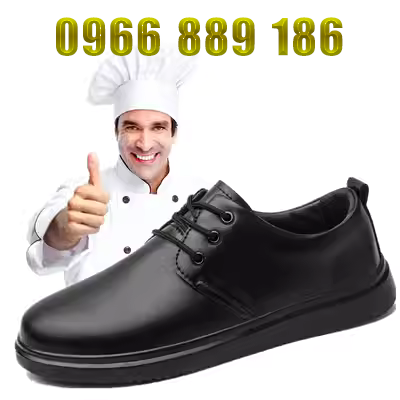 Giày Dodal Chef Giày chống trượt nam, Bếp chống dầu, Công việc, Giày thông thường, Trang phục, Đàn ông, Giày thủy triều nhỏ màu đen