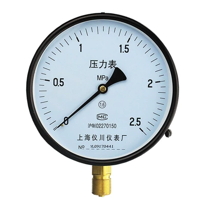 Đồng hồ đo áp suất không khí đo Y-150 0-0.1,0.6,1,1.6,2.5,4,6,10,25,40,60 MPa
