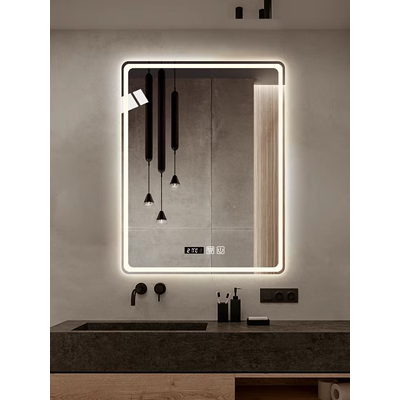 Gương thông minh đèn led có đèn gương phòng tắm treo tường gương phòng tắm treo dọc phòng tắm khách sạn gương trang điểm cảm ứng