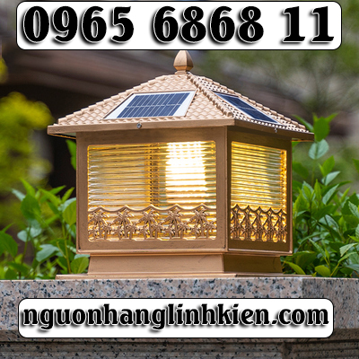 đèn trụ cổng năng lượng mặt trời đèn cổng ngoài trời chống thấm nước sân vườn hộ gia đình đèn năng lượng mặt trời trụ cổng