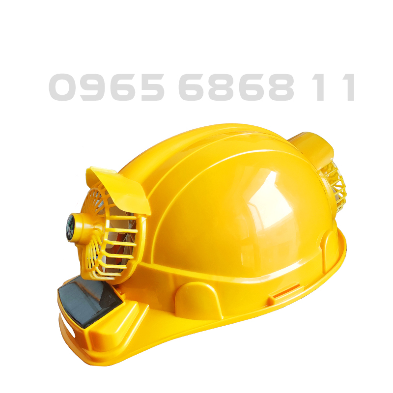 Mũ bảo hộ cứng có quạt chuyên dụng cho công nhân trong ngày nắng nóng nón bảo hộ thông minh đa năng mũ bảo hộ lao động